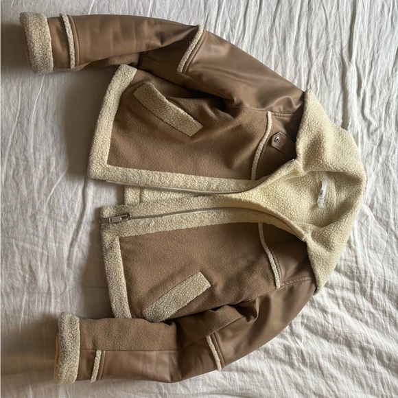 Jonathan Simkhai Adelynn Jacket Faux Sherpa Size S - Picture 7 of 11